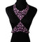 High-End Luxury Diamond Exquisite Rhinestone All-Match Purple Necklace