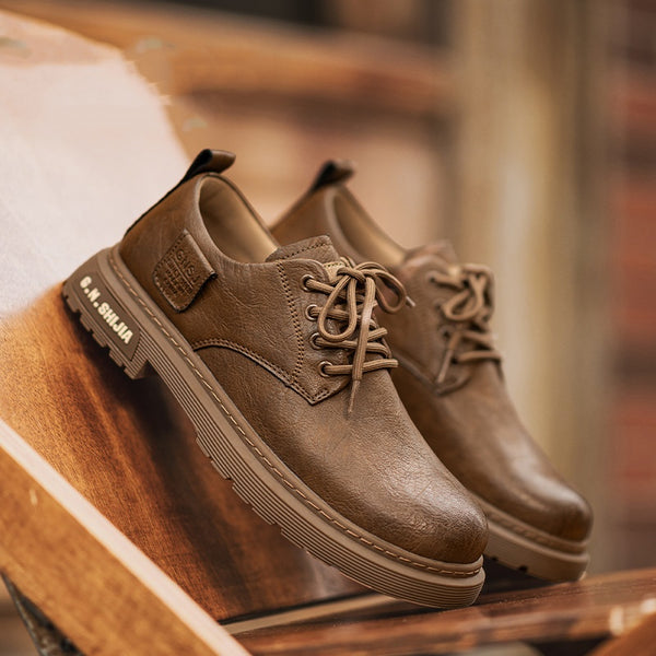 Zapatos de Hombre Otoño Invierno con Forro de Terciopelo y Algodón Cálido