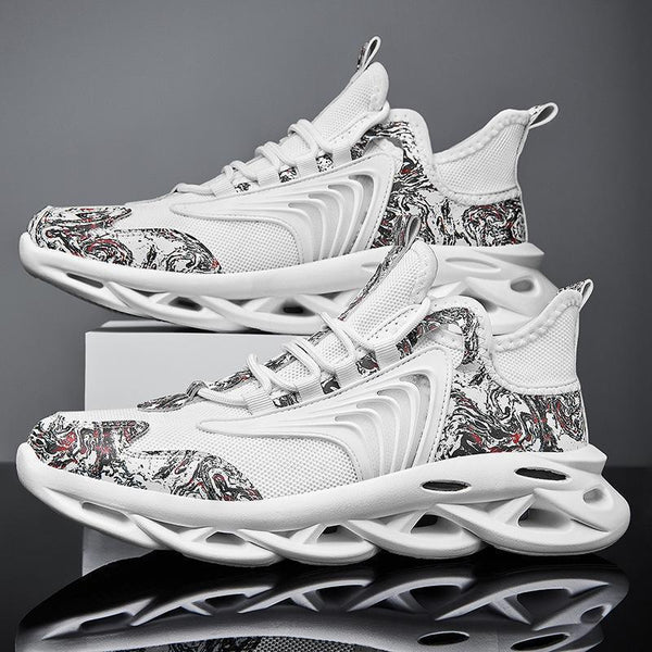 Zapatillas Deportivas Mesh Transpirables con Diseño Graffiti