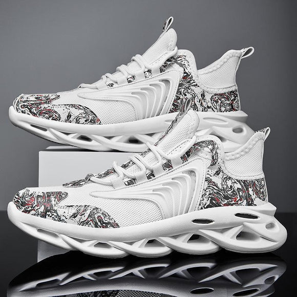 Zapatillas Deportivas Mesh Transpirables con Diseño Graffiti