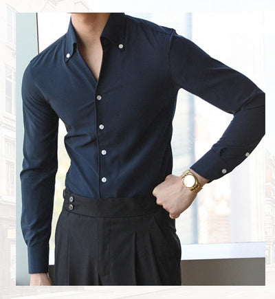 Camisa Italiana de Cuello Clásico para Hombre - Colección Otoño - Image 9
