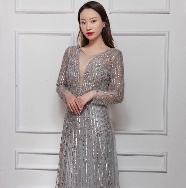 Vestido de Novia Elegante Corte Slim para Banquete