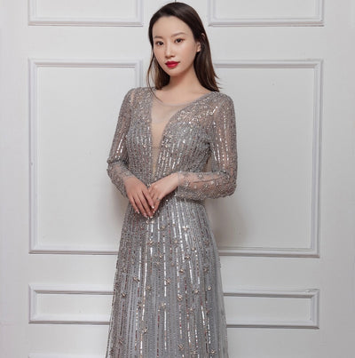 Vestido de Novia Elegante Corte Slim para Banquete
