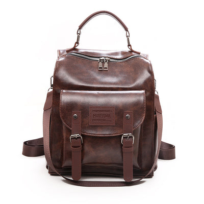 Mochila de Cuero para Mujer - Backpack de Gran Capacidad Elegante para Viajes y Universidad - Image 13