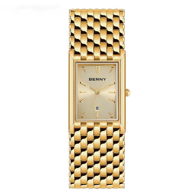 Reloj de Cuarzo Dorado Ultrafino para Pareja - Acero Inoxidable Resistente al Agua - Image 7