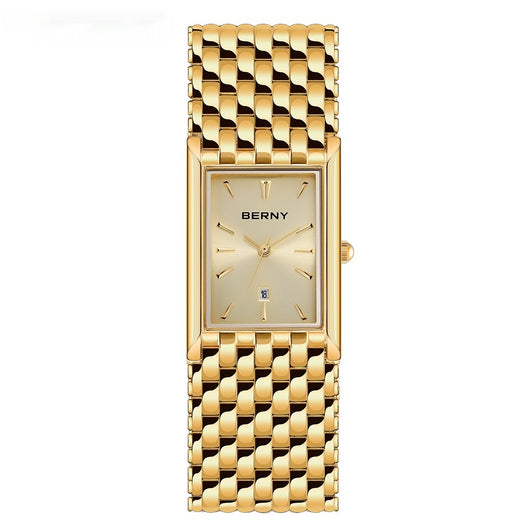 Reloj de Cuarzo Dorado Ultrafino para Pareja - Acero Inoxidable Resistente al Agua - Image 7