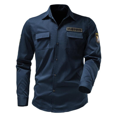Camisa Táctica Multi Bolsillos Bordada USAF Manga Larga Hombre - Image 12