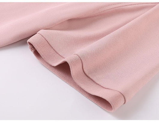 Polo de Manga Corta Color Sólido con Solapa - Image 17