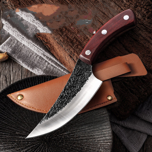 Cuchillo Deshuesador Forjado y Hoja de Sacrificio Martillada - Image 3