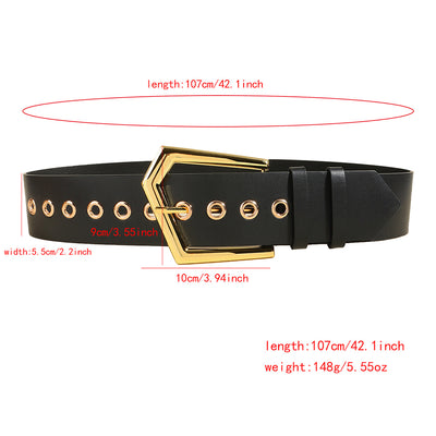 Cinturón Elástico Metálico Negro Ajustable - Accesorios de Moda para Abrigos y Faldas - Image 27
