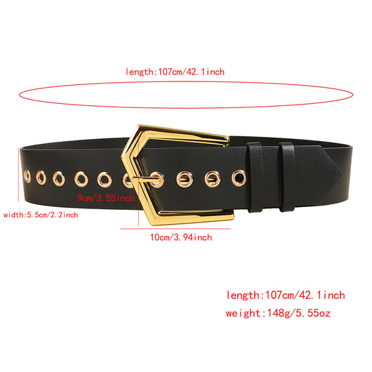 Cinturón Elástico Metálico Negro Ajustable - Accesorios de Moda para Abrigos y Faldas - Image 27