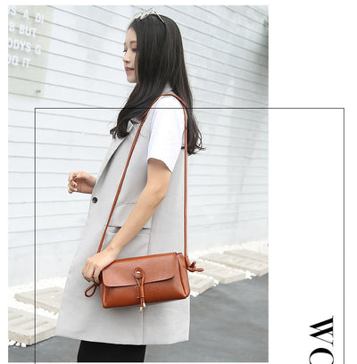 Bolso Bandolera de Cuero Encerado para Mujer - Estilo Fashion - Image 17