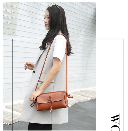 Bolso Bandolera de Cuero Encerado para Mujer - Estilo Fashion - Image 17