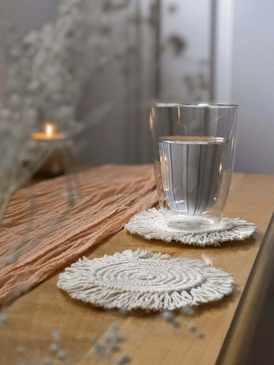 Posavasos Tejidos Nórdicos Redondos Antideslizantes para Mesa - Image 8