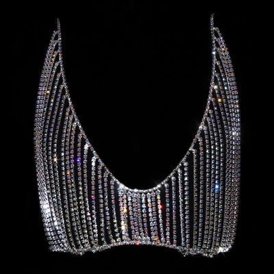 Top Bikini Lujo con Cadena de Cristales para Fiesta y Eventos - Image 11