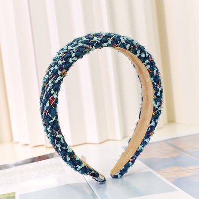 Diadema de Lana a Cuadros Xiaoxiangfeng para Mujer - Image 2