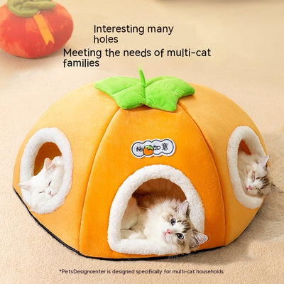 Cama Térmica Semiencerrada para Gatos - Gran Capacidad con Aislamiento Invernal - Image 3