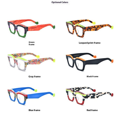 Gafas Cat Eye con Bordes Gruesos Bicolor - Image 10