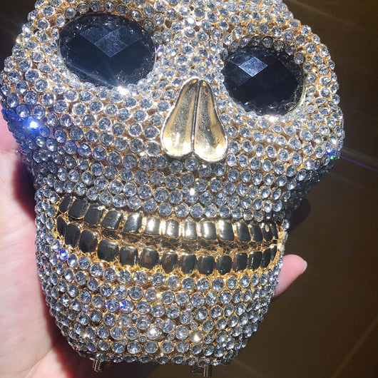 Organizador de Cena con Diseño de Calavera de Diamante para Mujer - Image 14