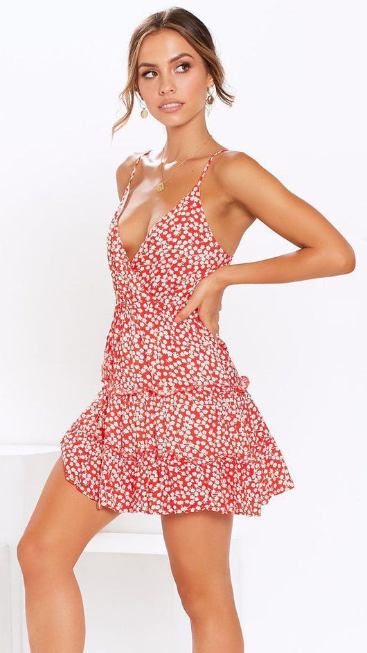 Vestido Floral Escotado con Espalda Abierta - Image 12