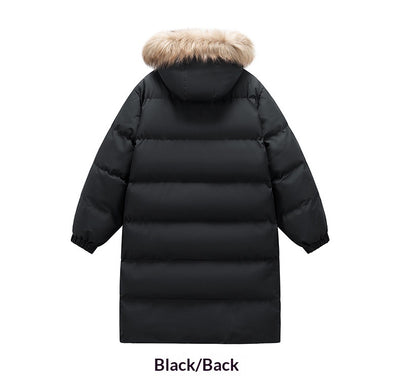 Abrigo Largo para Invierno con Cuello de Pelaje Acolchado - Image 10