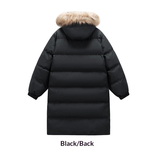 Abrigo Largo para Invierno con Cuello de Pelaje Acolchado - Image 10