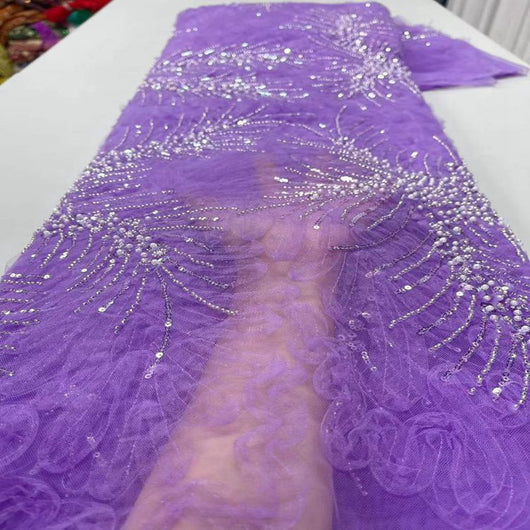 Tela de Encaje Bordado Premium para Proyectos Artesanales - Image 3