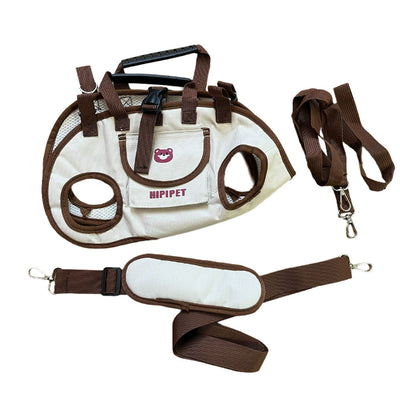 Set de 3 Mochilas de Tracción para Mascotas - Diseño Transpirable y Portátil con Arnés y Correa - Image 11