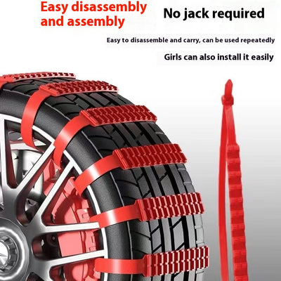 Universal Emergency Double Anti-Skid Chains for Car