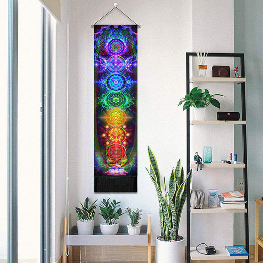 Tapiz Bohemio Chakras con Borlas - Decoración Mística para tu Hogar - Image 12