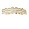 Shiny Hip-hop Braces Grills For Men And Women Golden upper teeth