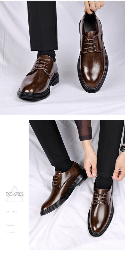 Zapatos de Cuero para Hombre - Elegancia Formal para Bodas y Eventos - Image 21