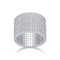Juego de Anillos de Boda Bright Stars con Moissanita Premium en Plata S925 y Baño de Platino