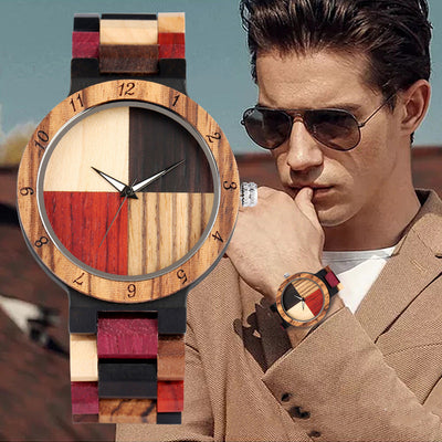 Reloj Digital Creativo de Madera Pantalla Full Color - Image 9