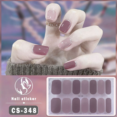 Uñas Postizas Impermeables de Color Sólido para Nail Art
