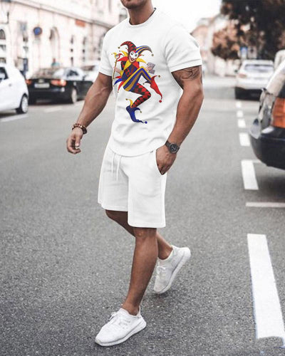 Traje Suelto de Manga Corta 3D para Hombre - Diseño Moderno y Versátil - Image 4