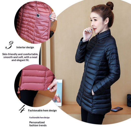 Chaqueta de Algodón Entallada Talla Grande - Corte Medio Ligero - Image 14