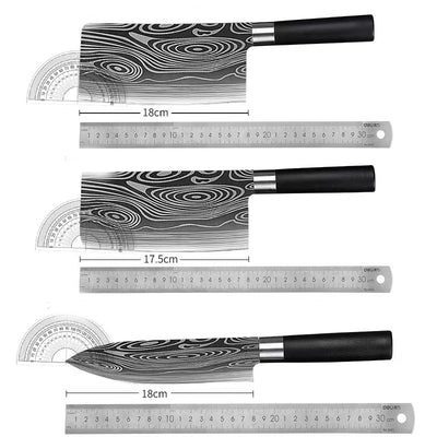 Cuchillo Profesional Damasco para Deshuesar y Picar - Image 4