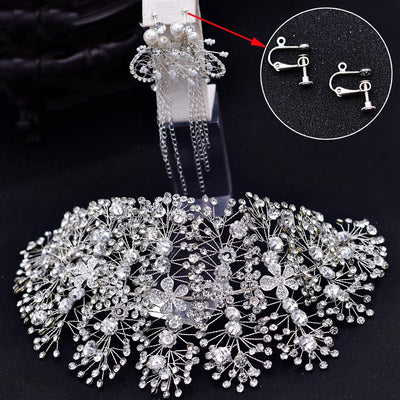 Accesorios para el Cabello Nupcial con Cristales Rhinestone Hechos a Mano - Image 6