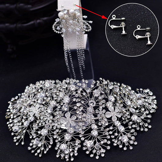 Accesorios para el Cabello Nupcial con Cristales Rhinestone Hechos a Mano - Image 6