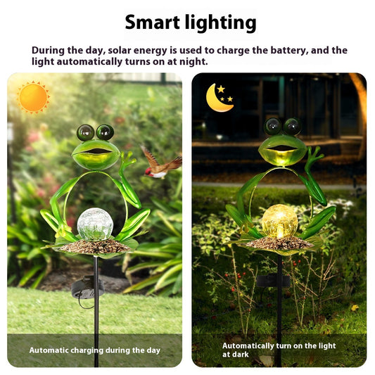 Lámpara Solar Decorativa Rana para Jardín - Image 2