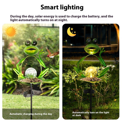 Lámpara Solar Decorativa Rana para Jardín - Image 2