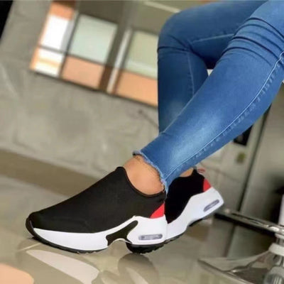 Tenis Deportivos de Punto Elástico con Punta Redonda para Mujer - Image 3