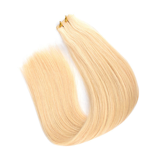 Extensión de Cabello Tejido a Mano Segunda Generación - Cabello Natural Blanco - Image 3
