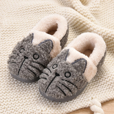 Pantuflas Cálidas para Niñas con Diseño Gato Cartoon de Algodón - Image 10