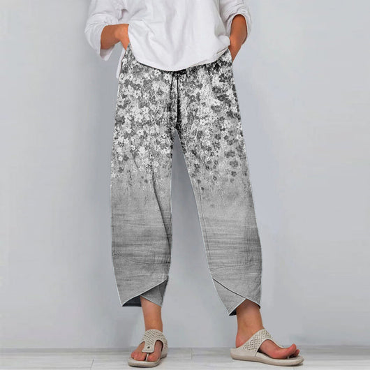 Pantalones Deportivos Casuales con Estampado Floral - Image 3