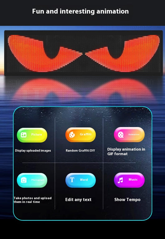 Pantalla LED Flexible para Parabrisas Dinámico con Adhesivos Luminosos - Image 11