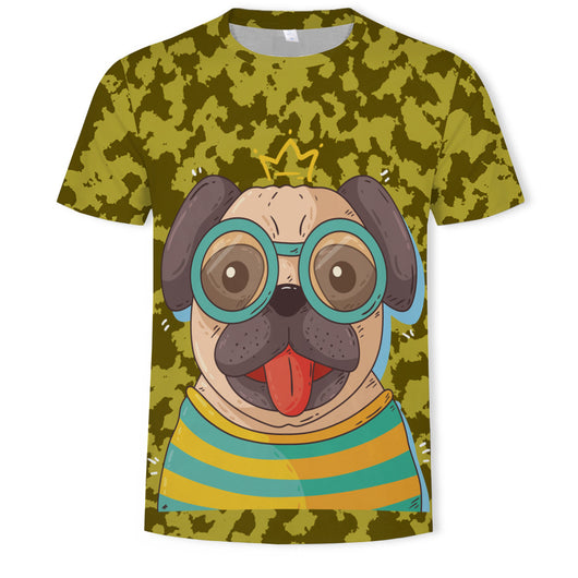Playera 3D con Perro Camuflado y Lentes Diseño Único - Image 8