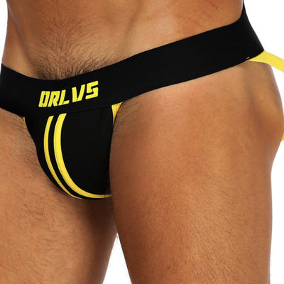 Tanga Masculina Baja Sexy con Doble Cinturón Trasero