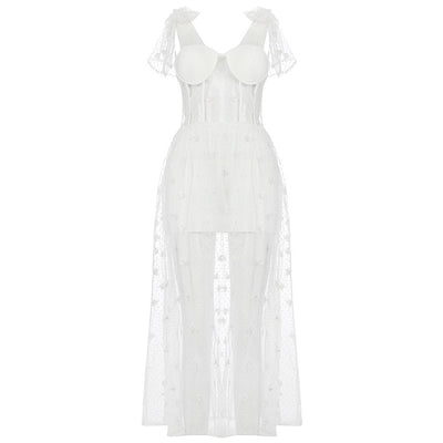 Vestido Elegante con Detalles de Malla - Diseño Europeo Premium - Image 3